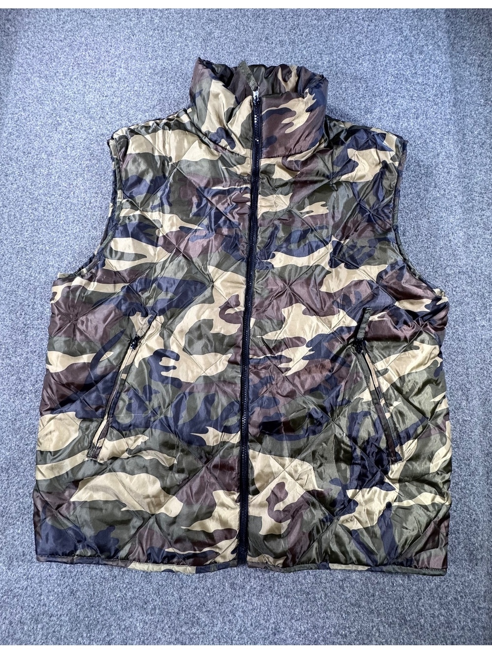 Bear River Outdoor Clothing Men's 3XL Camouflage Quilted Vest, Polyester Shell,